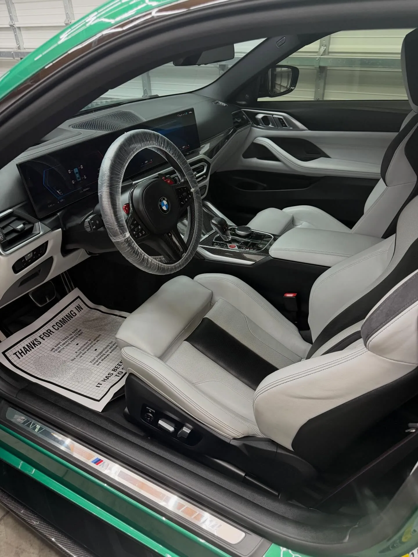 Clean detailed BMW interior