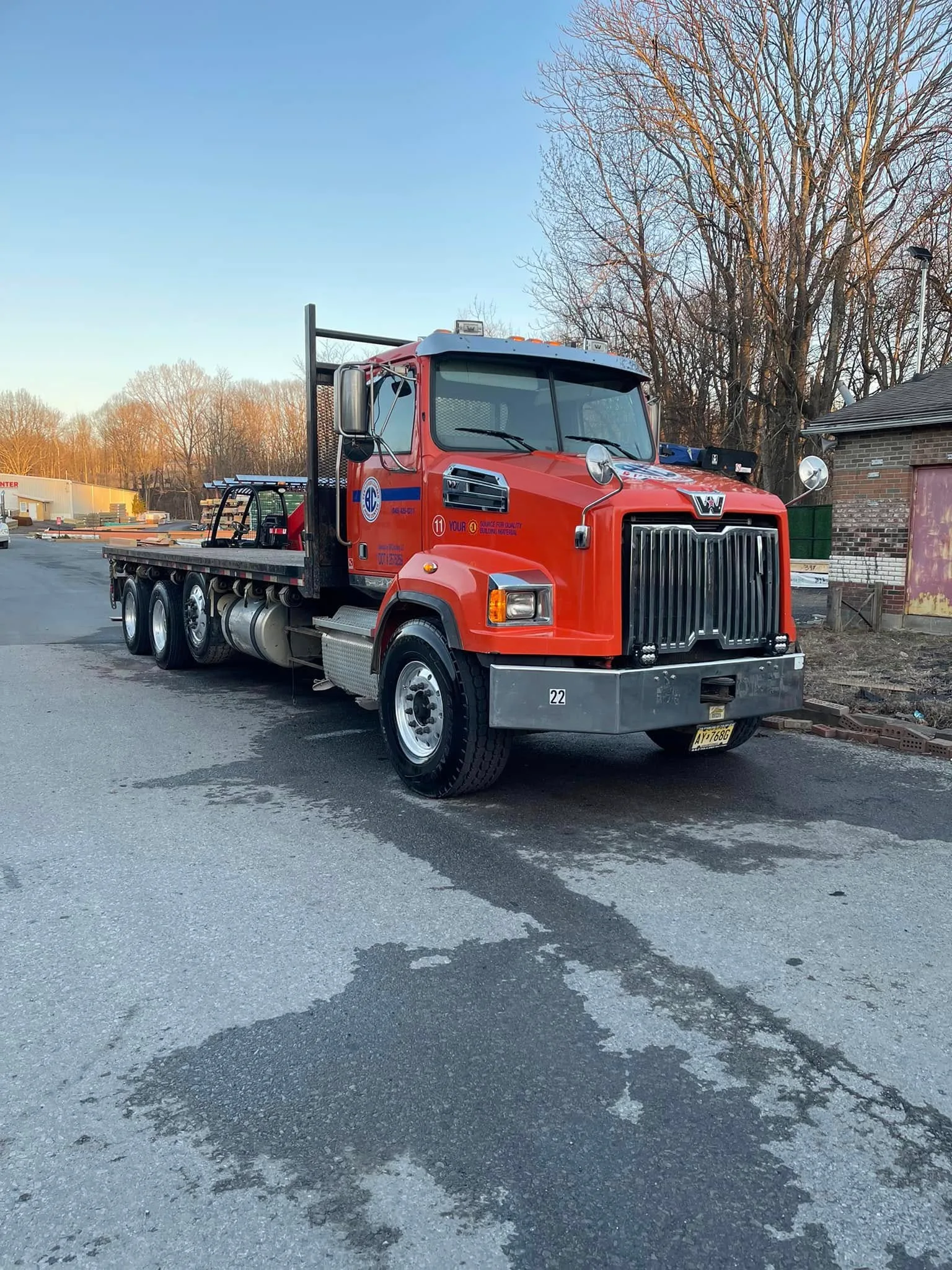 Commercial truck receiving exterior detailing