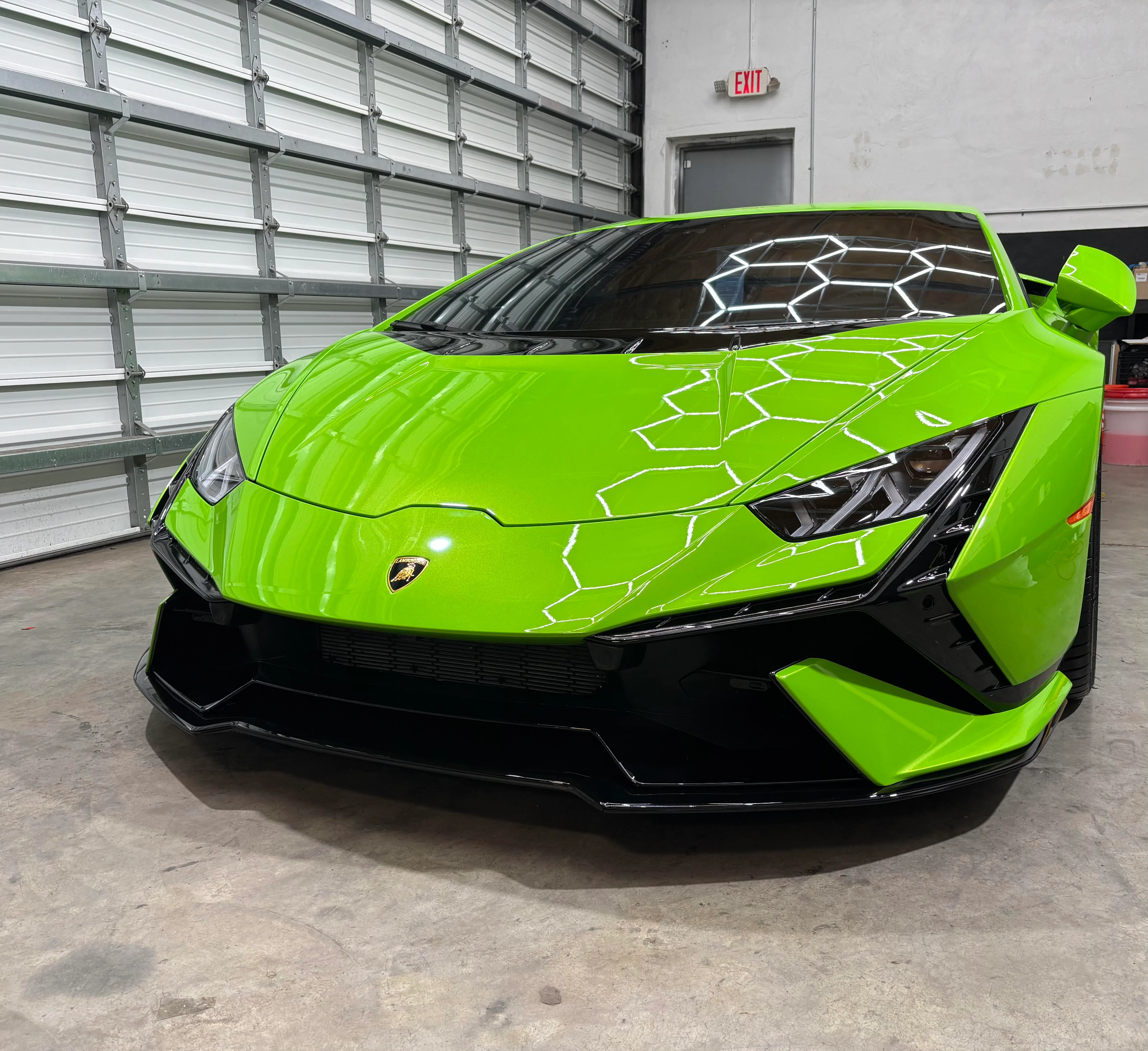 Lamborghini after full paint correction and interior detailing