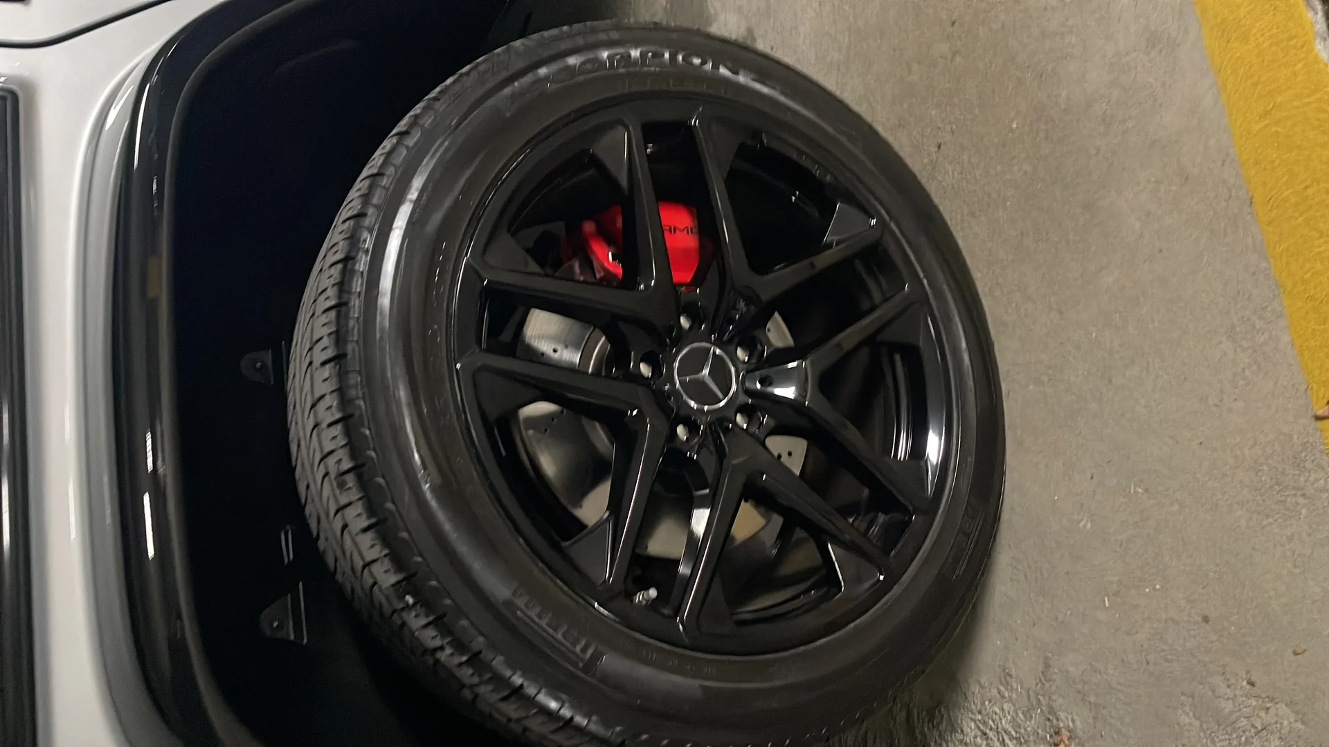 Wheel after repair work